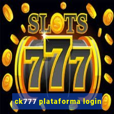 ck777 plataforma login